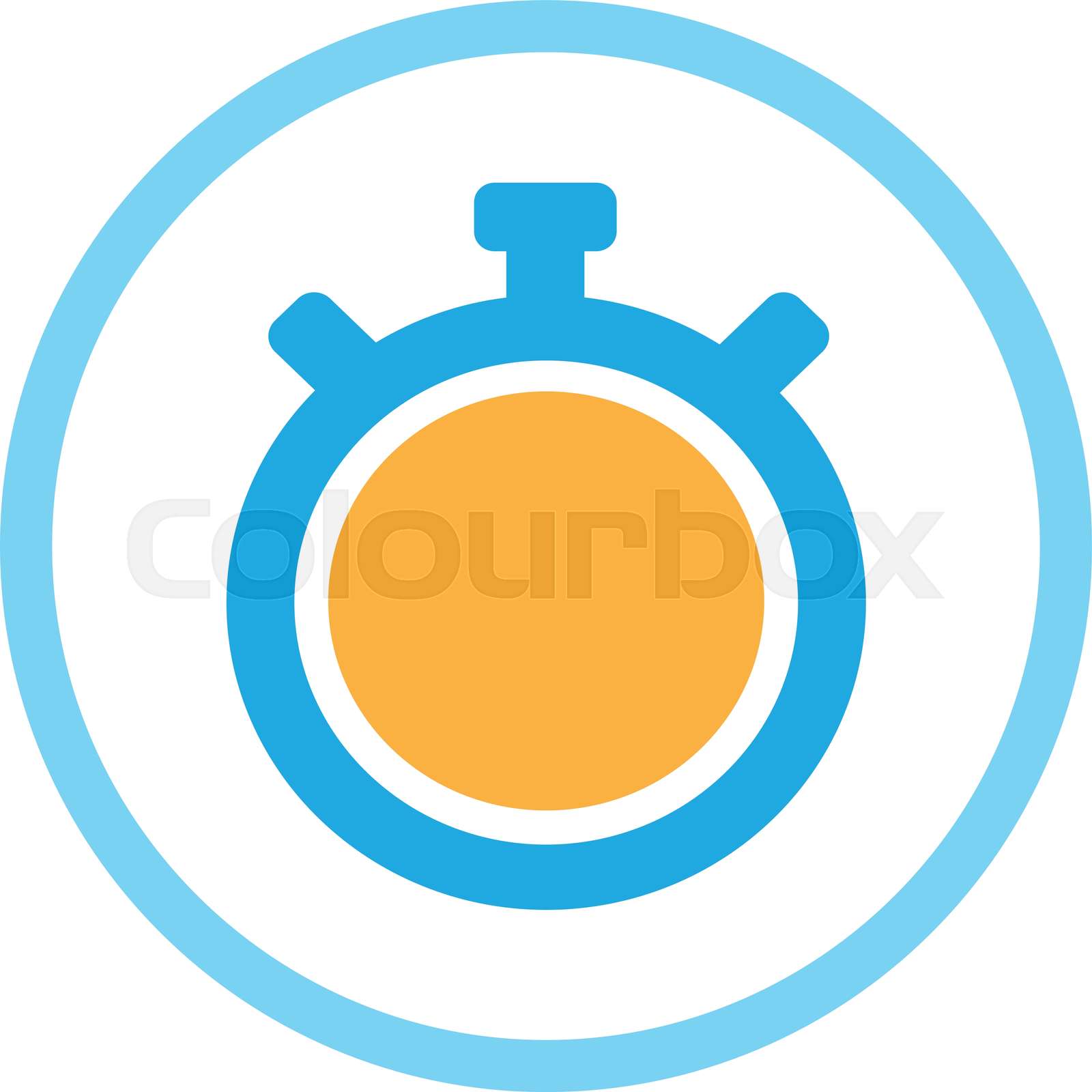 Stopwatch icon sign symbol design Stock vector Colourbox