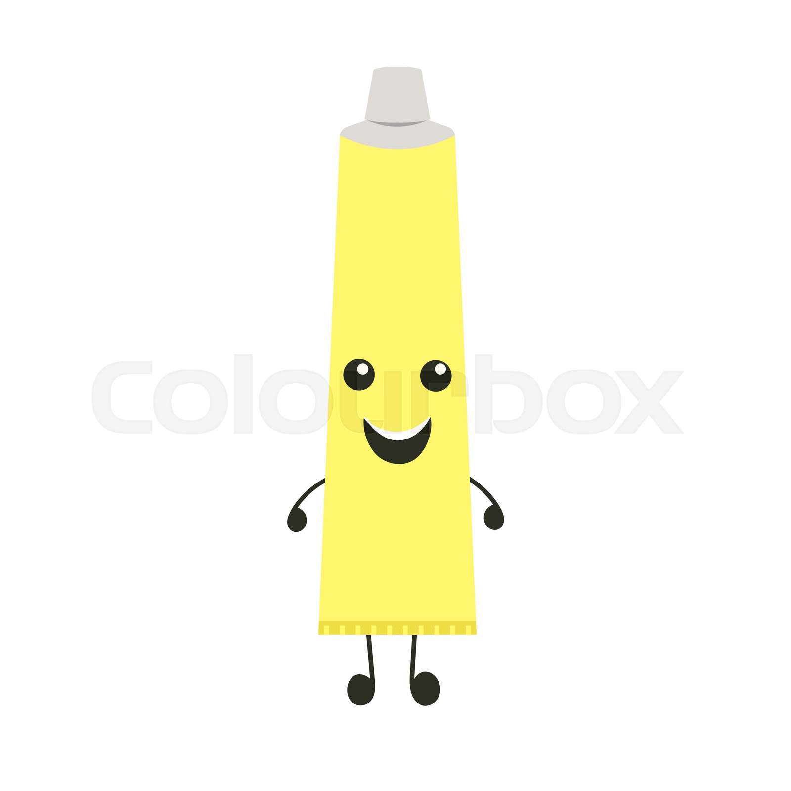 Funny medicine toothpaste character happiness. Humor medical emoticons