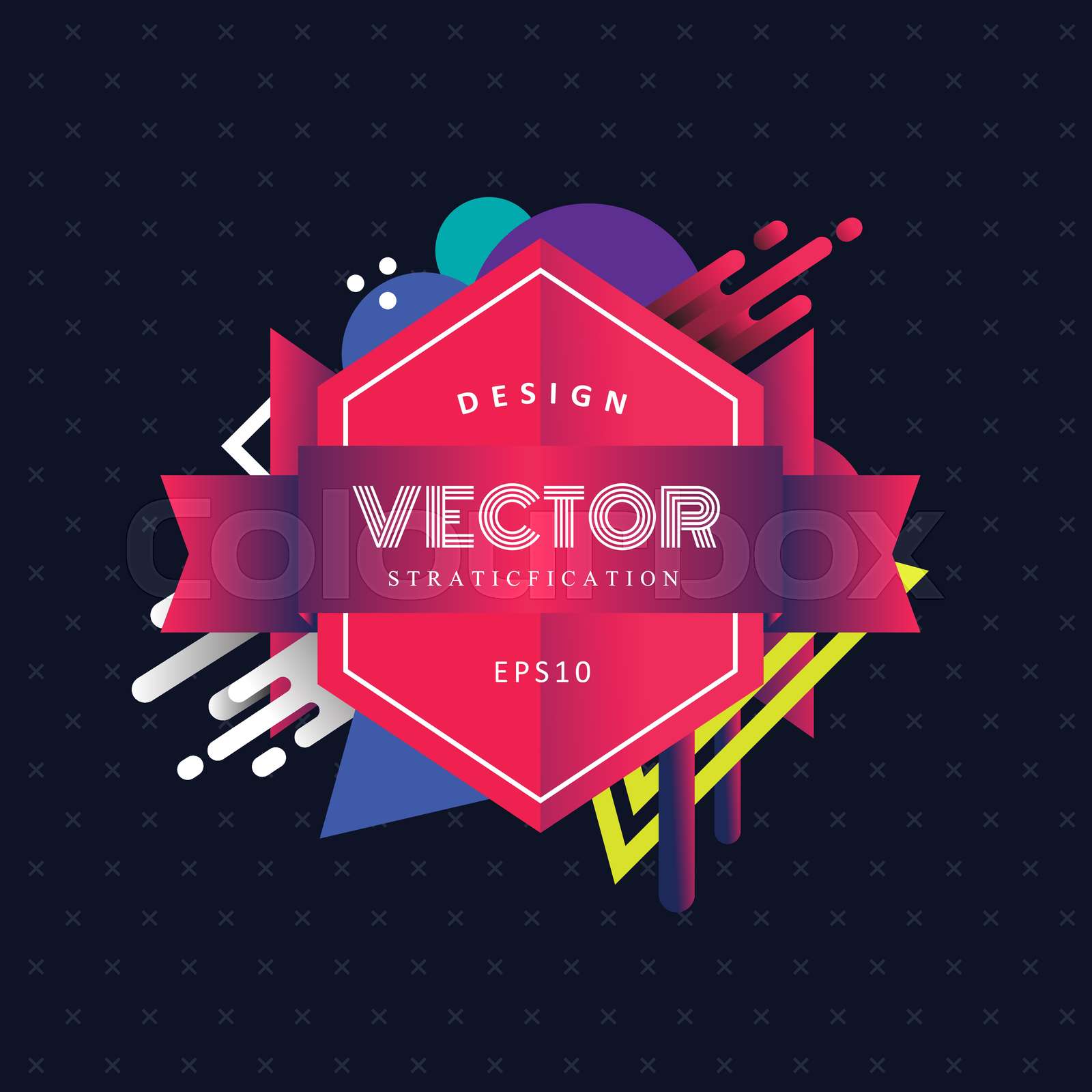 Modern Retro Badge Logo Geometric Shapes Vector Illustration Stock modern-retro-badge-logo-geometric-shapes-vector-illustration-stock