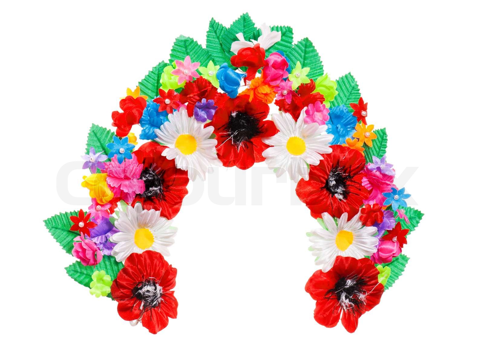 Ukrainian wreath Stock Bild Colourbox