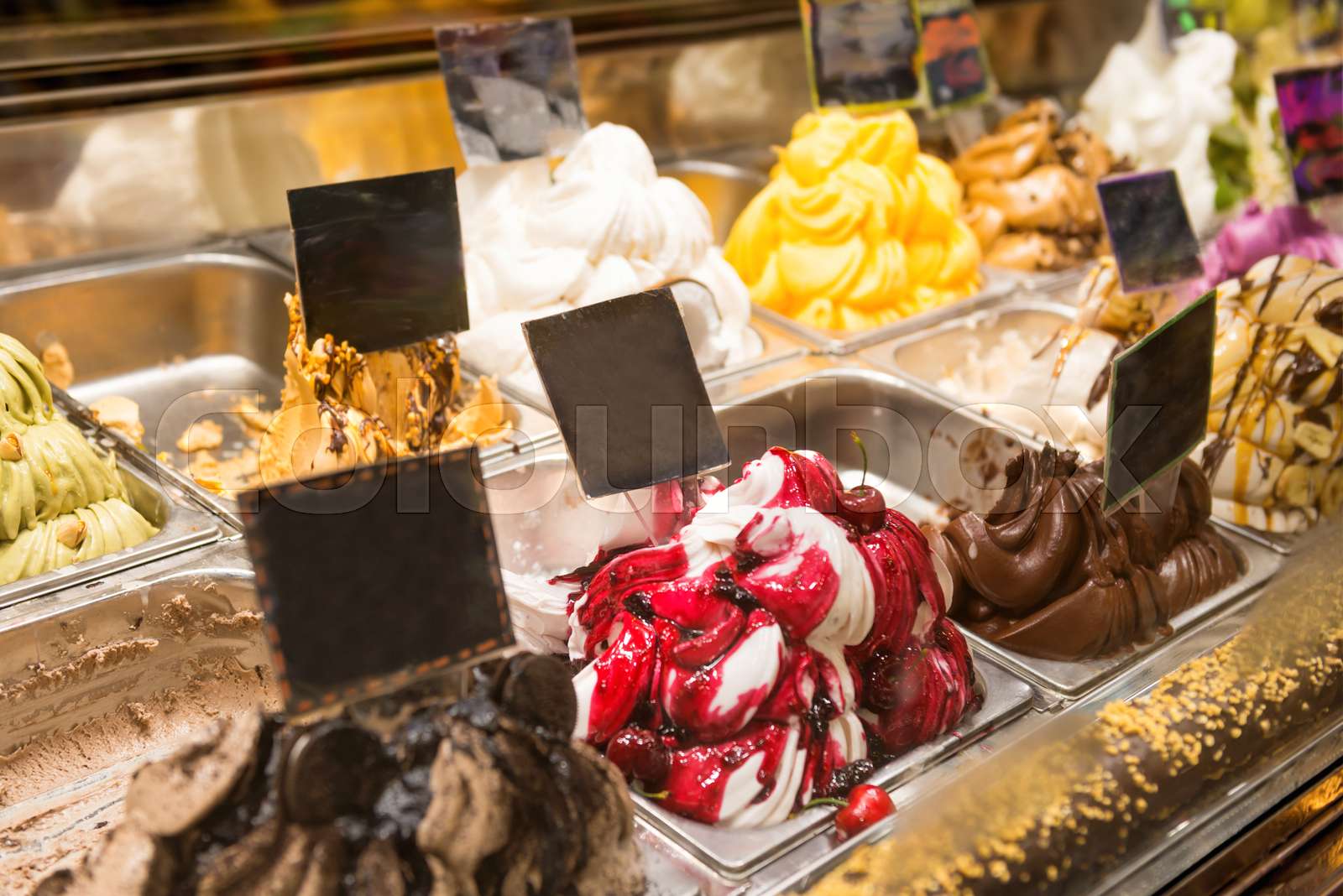 Ice cream store Stock image Colourbox