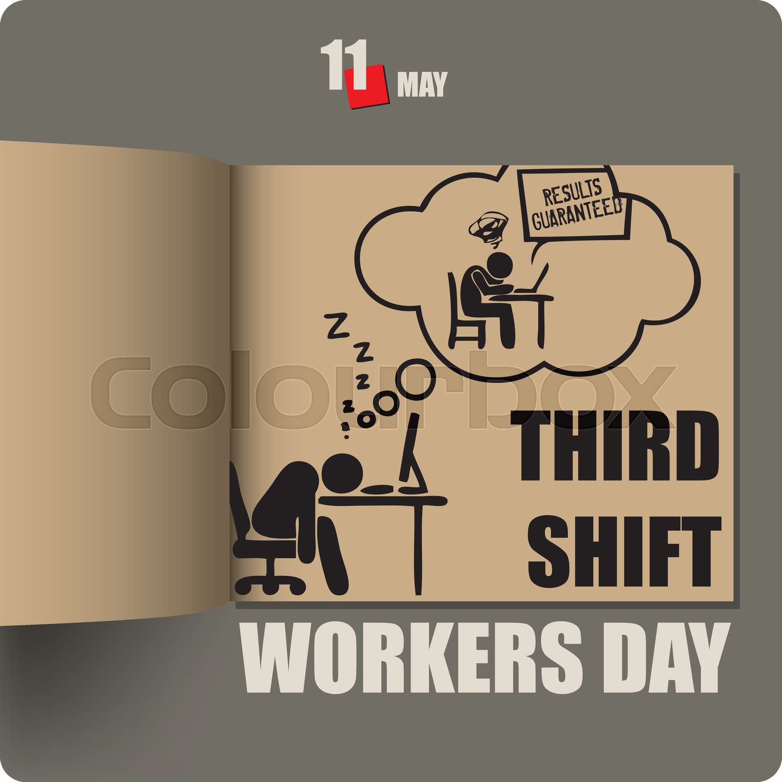 Third Shift Workers Day | Stock vector | Colourbox