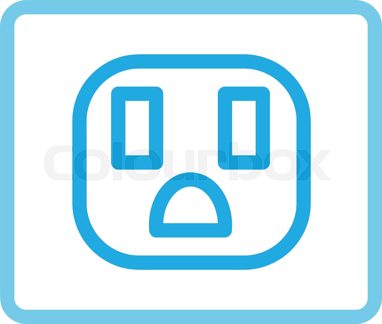 Electrical outlet icon sign symbol design Stock vector Colourbox