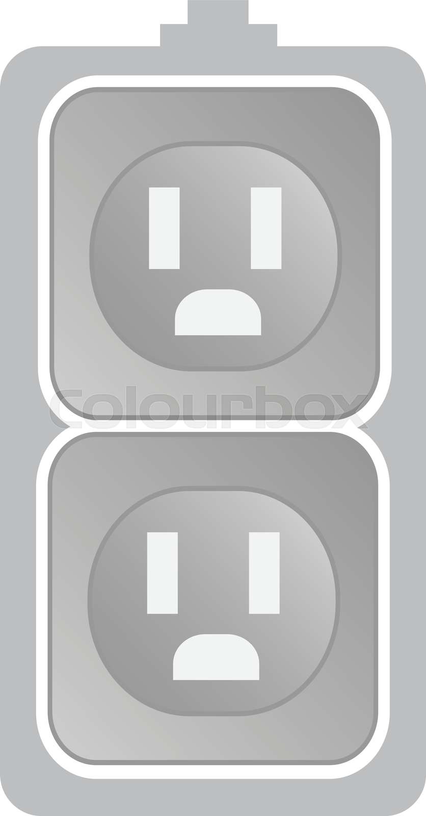 Electrical outlet icon sign symbol design Stock vector Colourbox