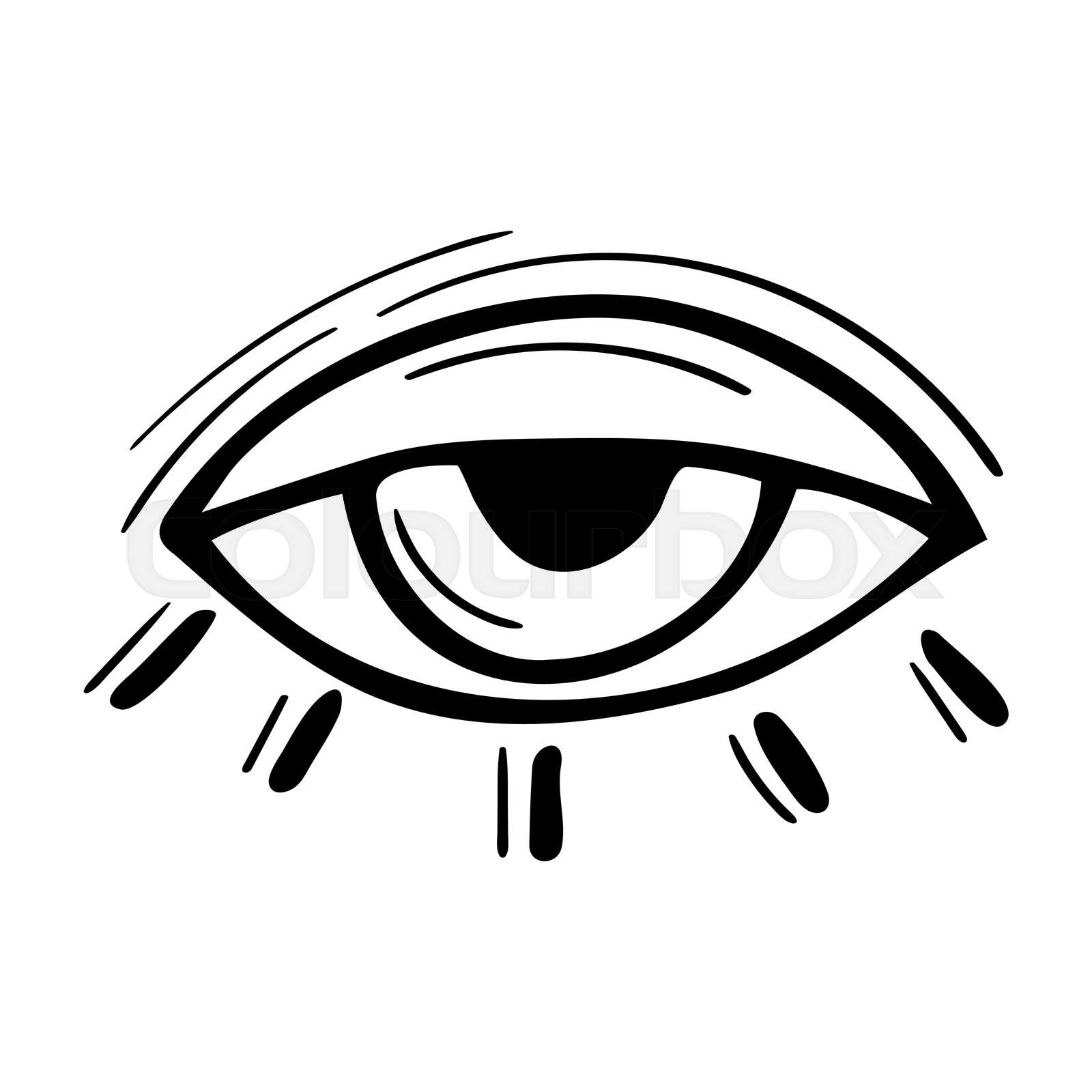 Evil eye. Doodle abstract talisman. Mystical element. Magical hand