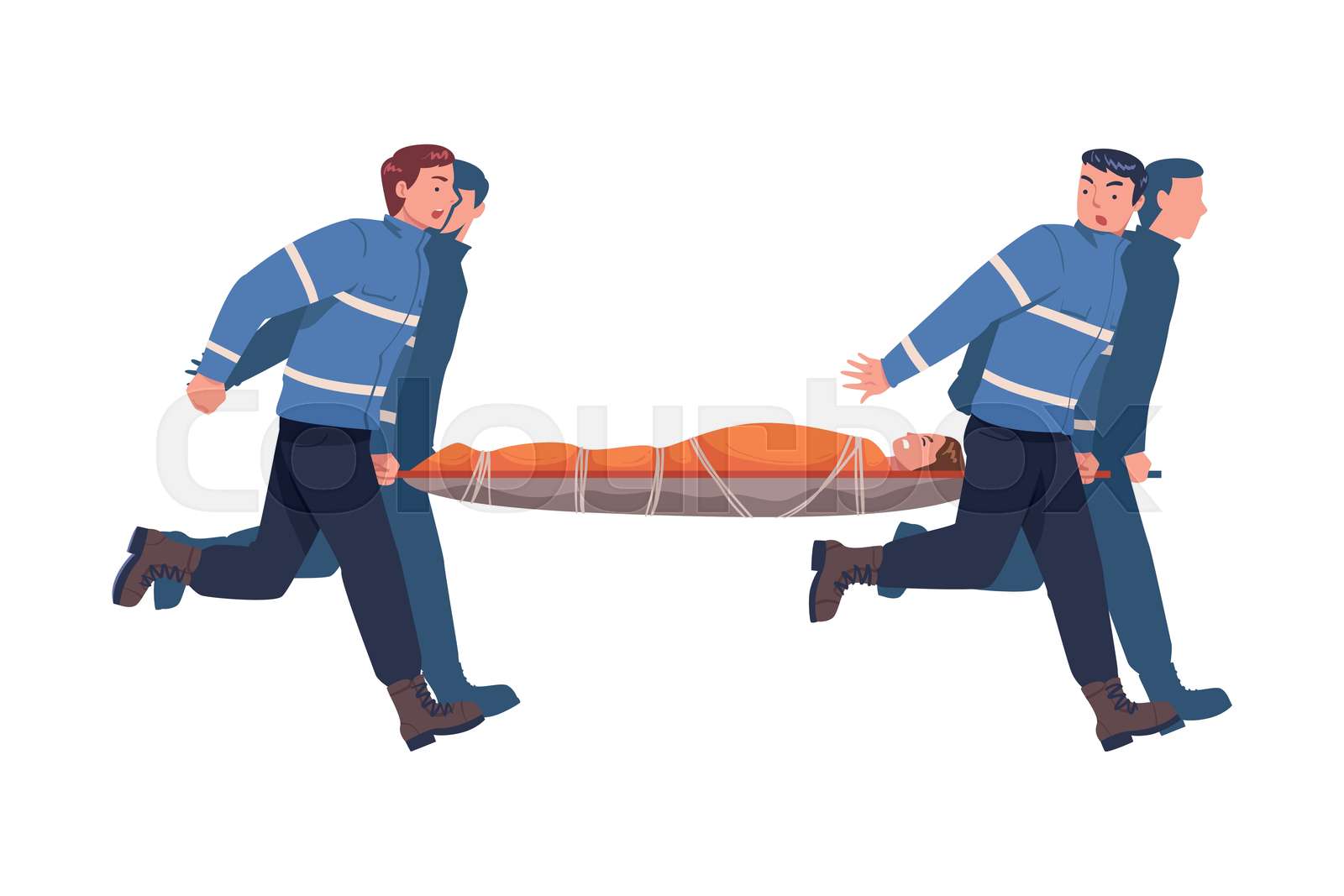 Patient On Stretcher Clip Art