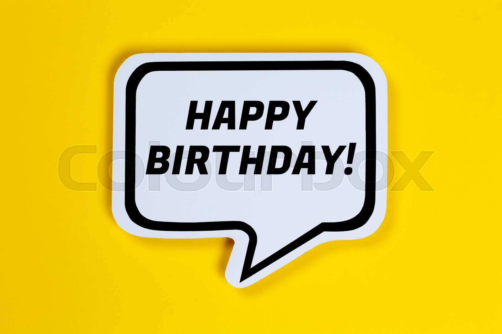 Happy Birthday speech bubble communication concept talking saying
