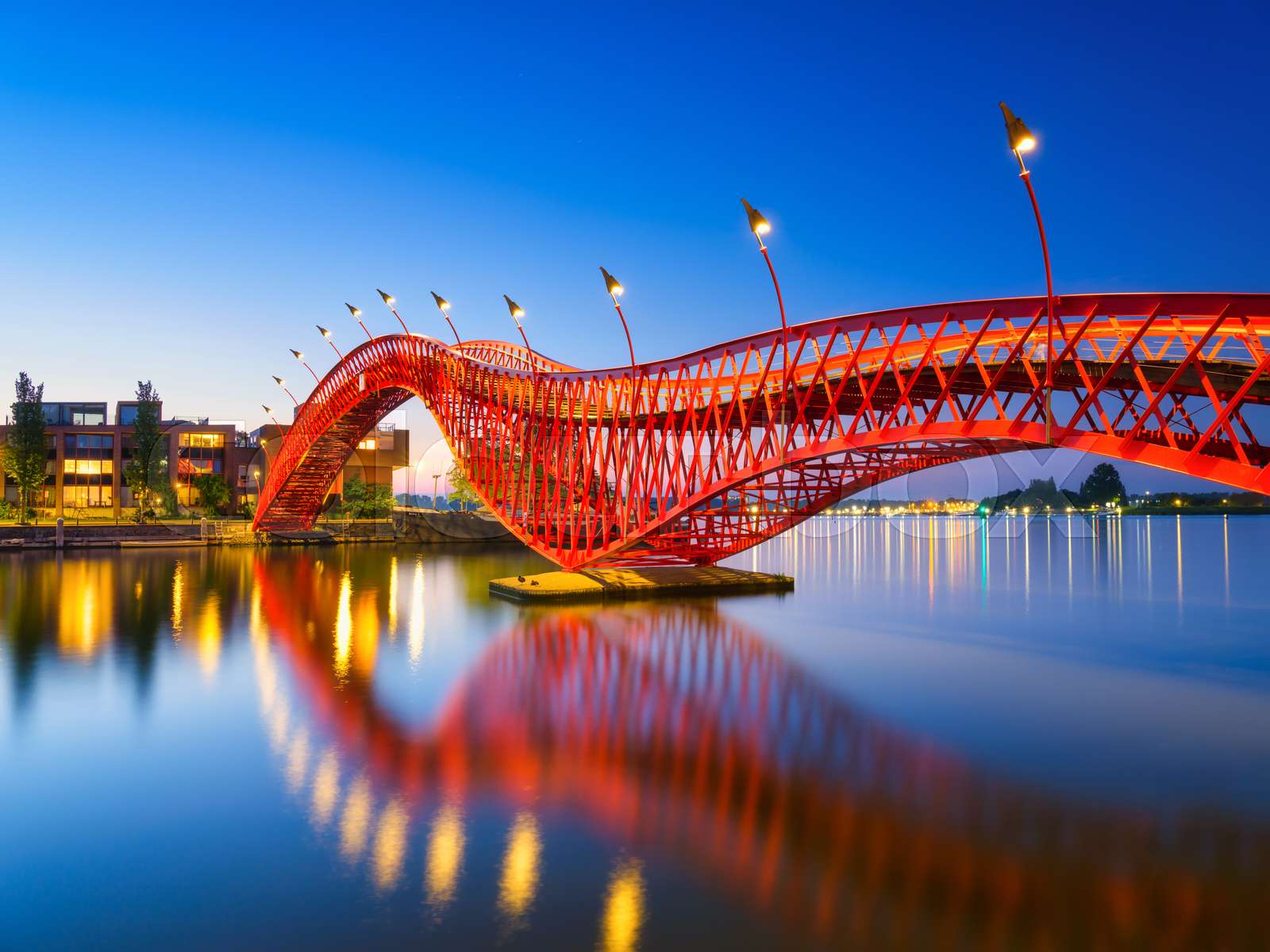 Architecture and design. The Python Bridge, Amsterdam, the Netherlands ...