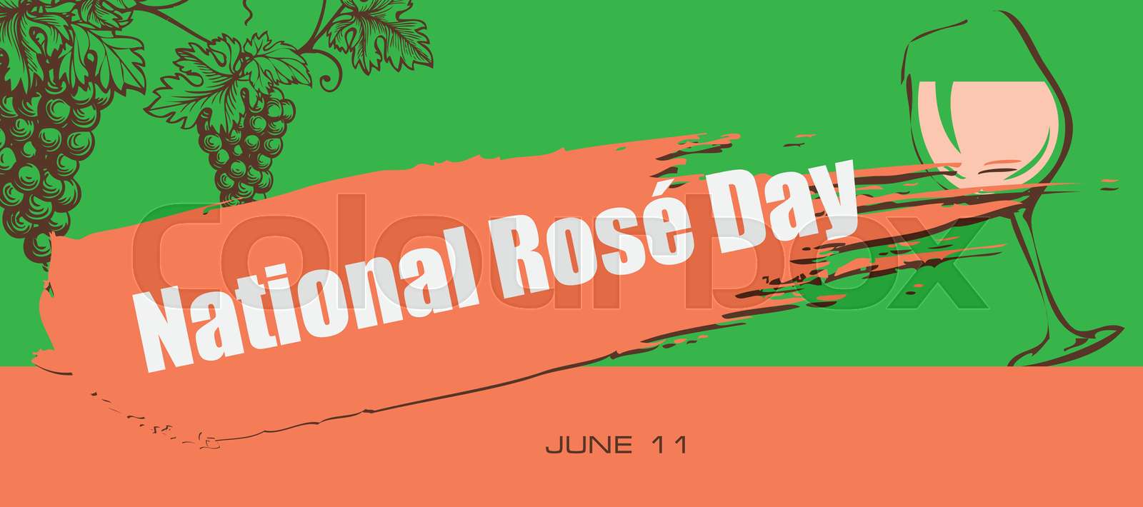 Card National Rose Day Stock vector Colourbox