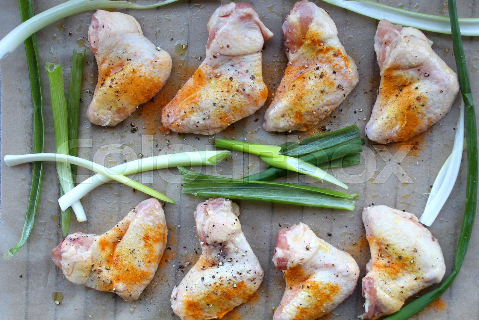 chicken, cayenne, pepper Stock image Colourbox