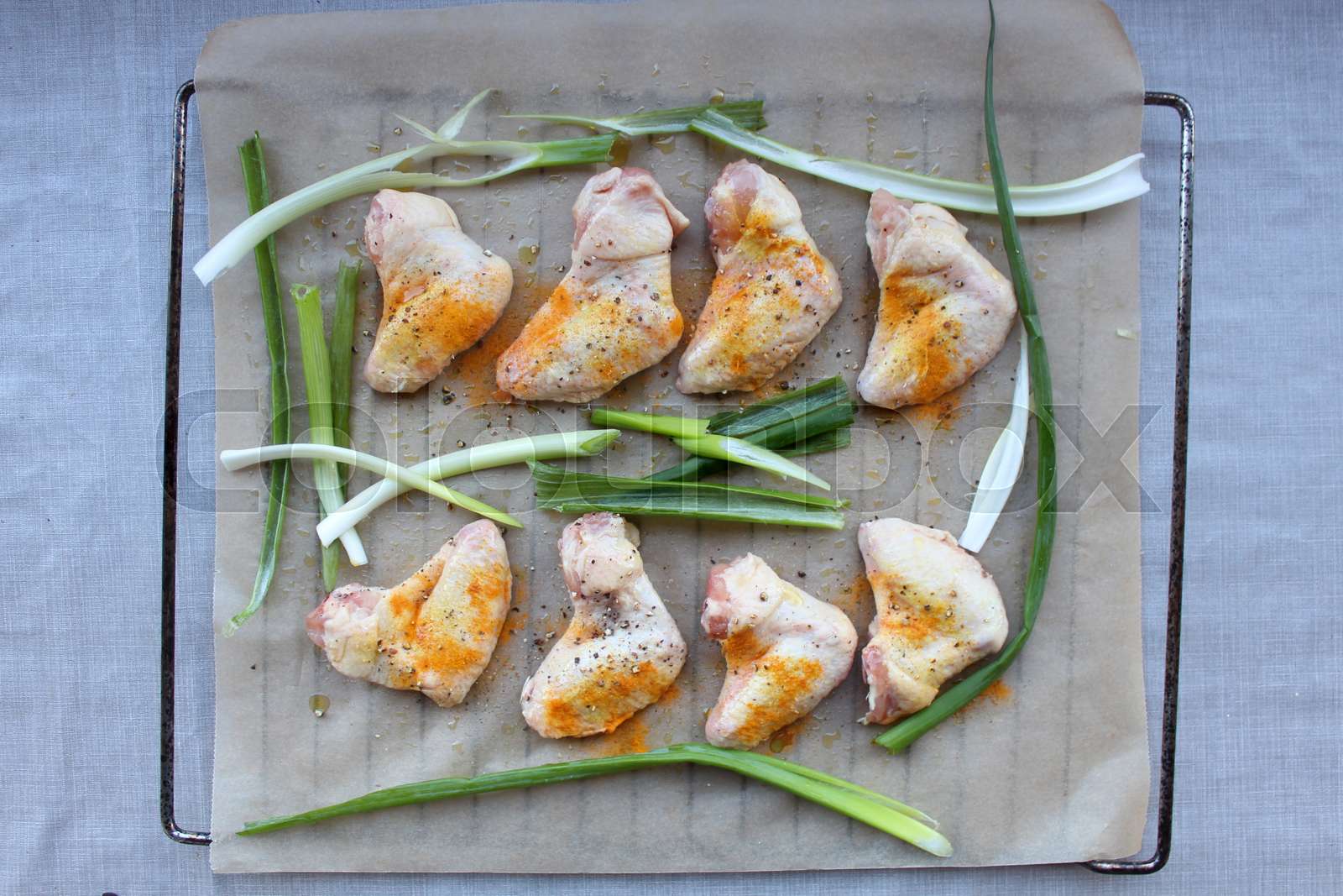 chicken, cayenne, pepper Stock image Colourbox