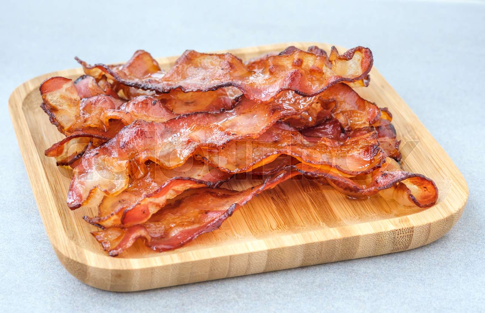 Bacon strips Stock image Colourbox