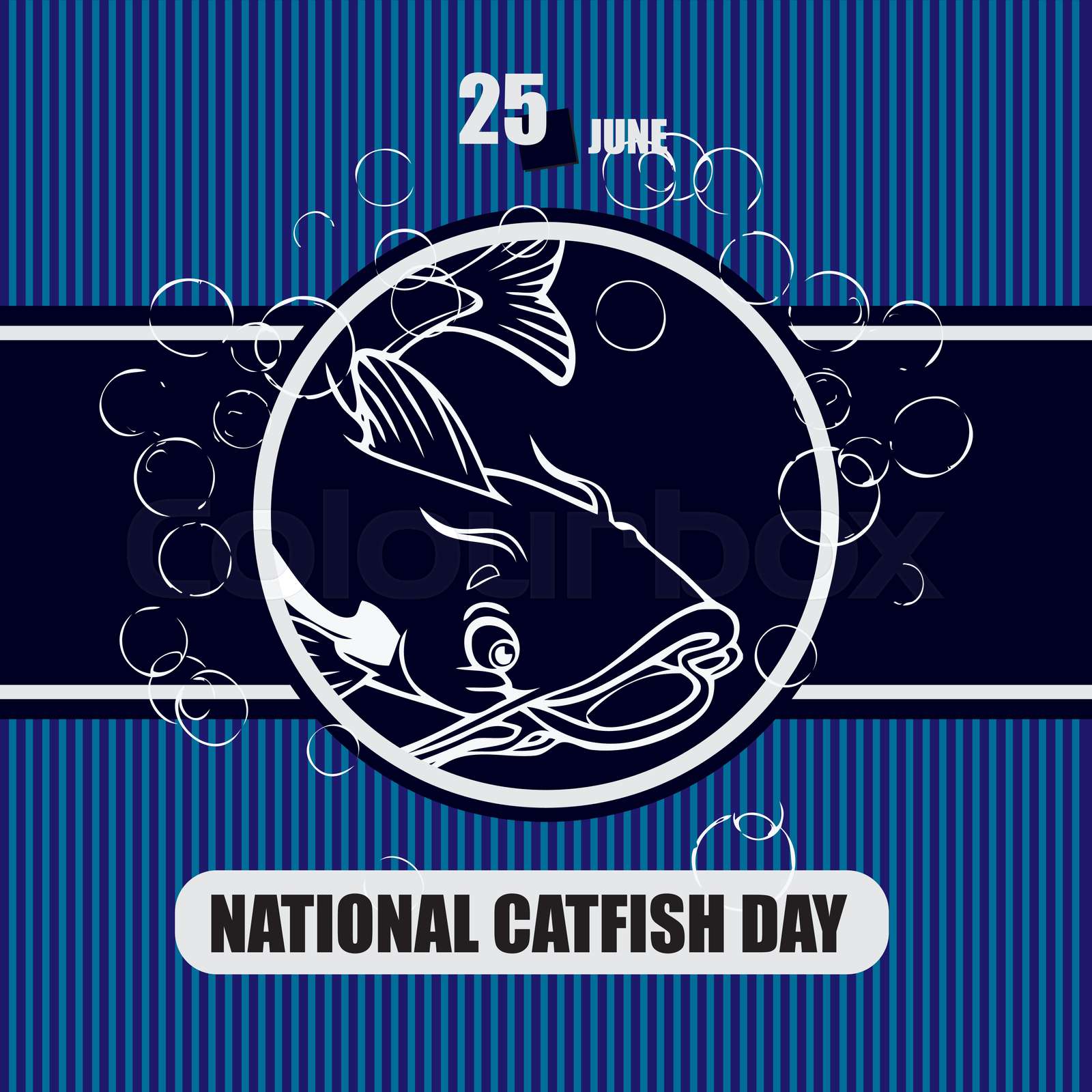 Happy National Catfish Day Stock vector Colourbox