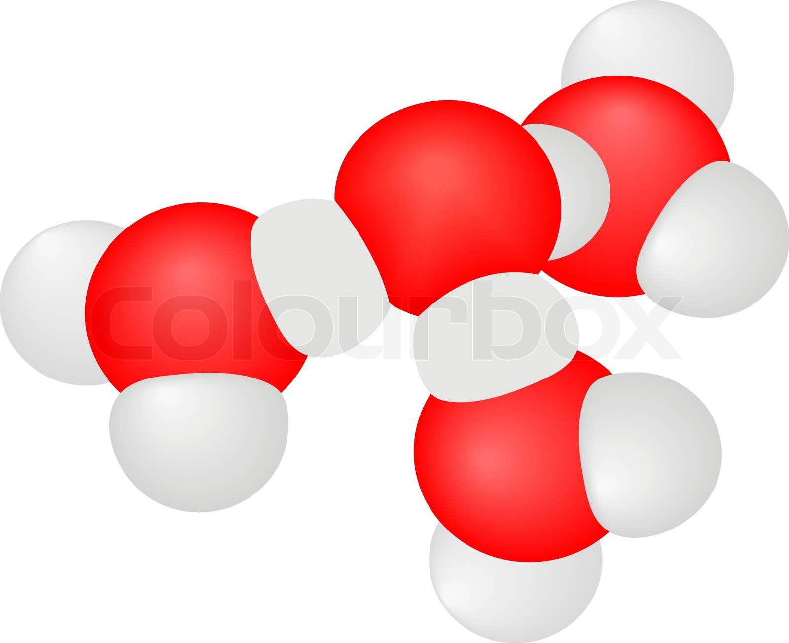 Vektor-Illustration ein Molekül | Stock-Vektor | Colourbox