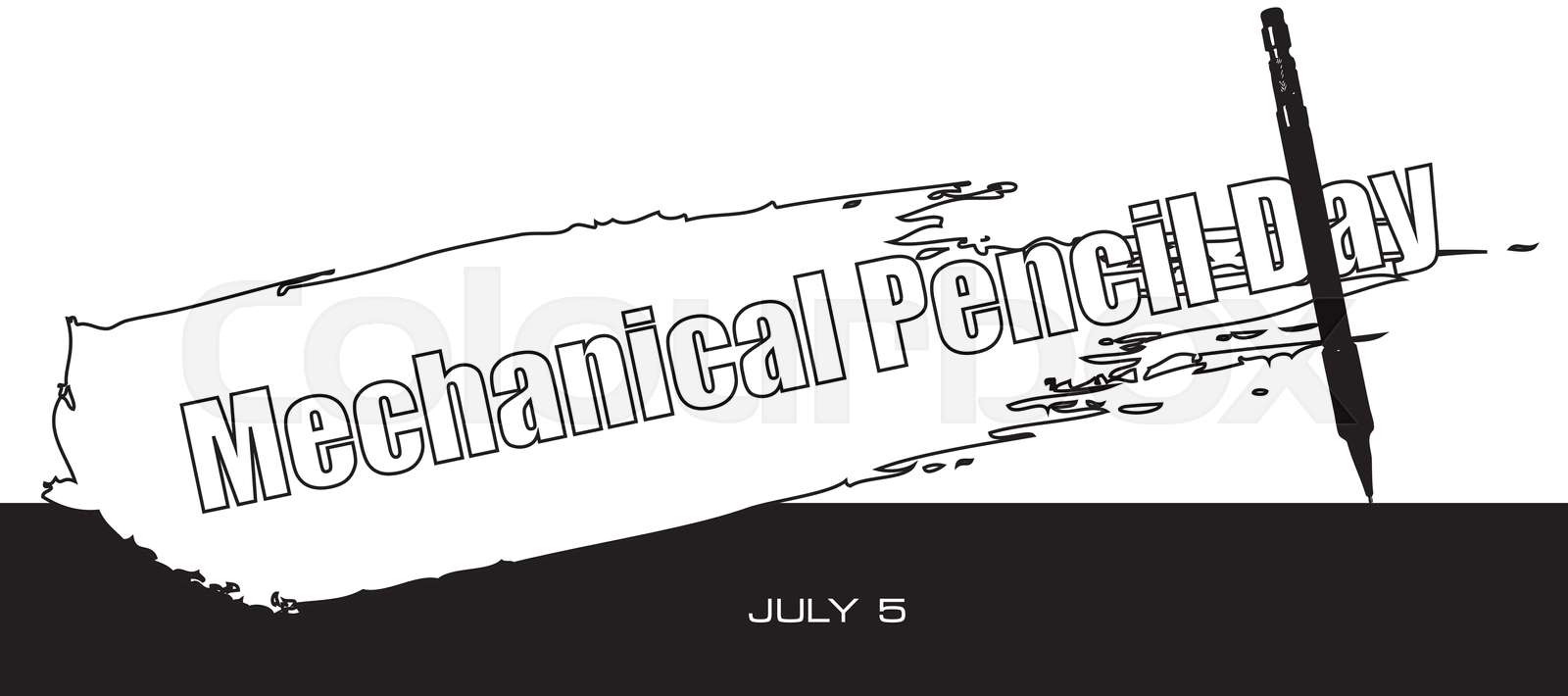Mechanical Pencil Day Stock vector Colourbox