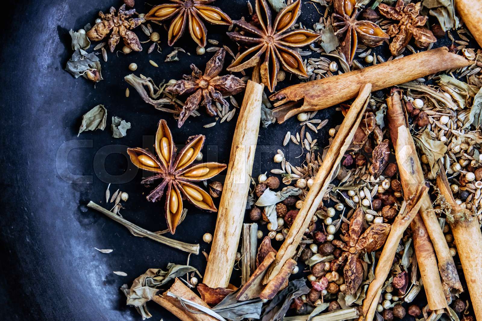 Spices In A Pan Stock Image Colourbox Spices In A Pan Stock Image Colourbox