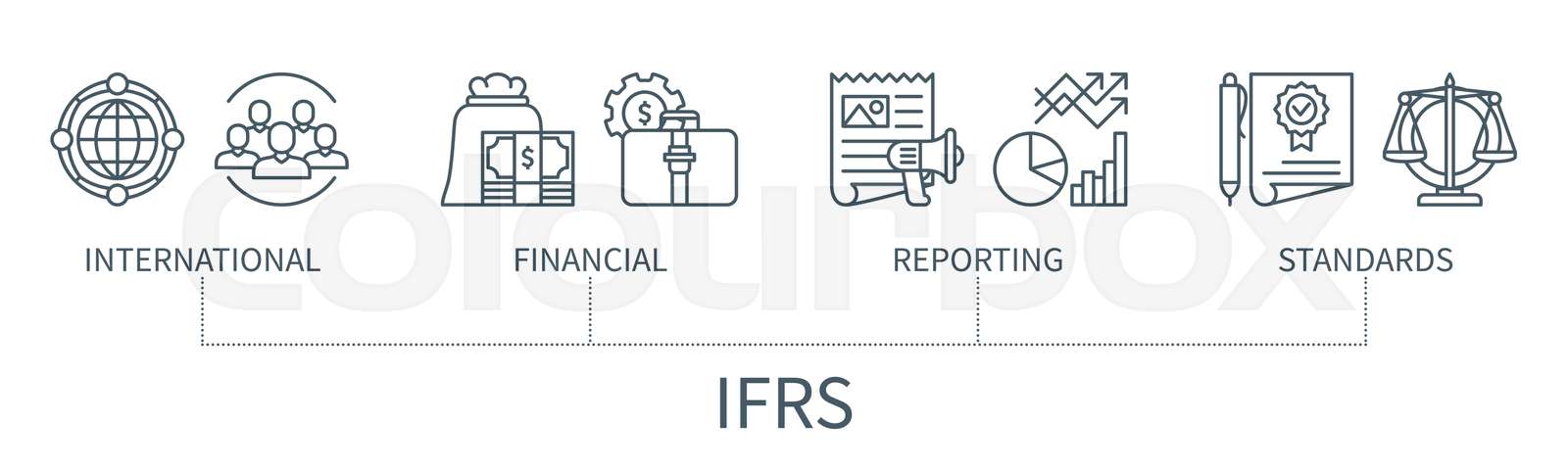 International Financial Reporting Standards Vector Infographic In International Financial Reporting Standards Vector Infographic In