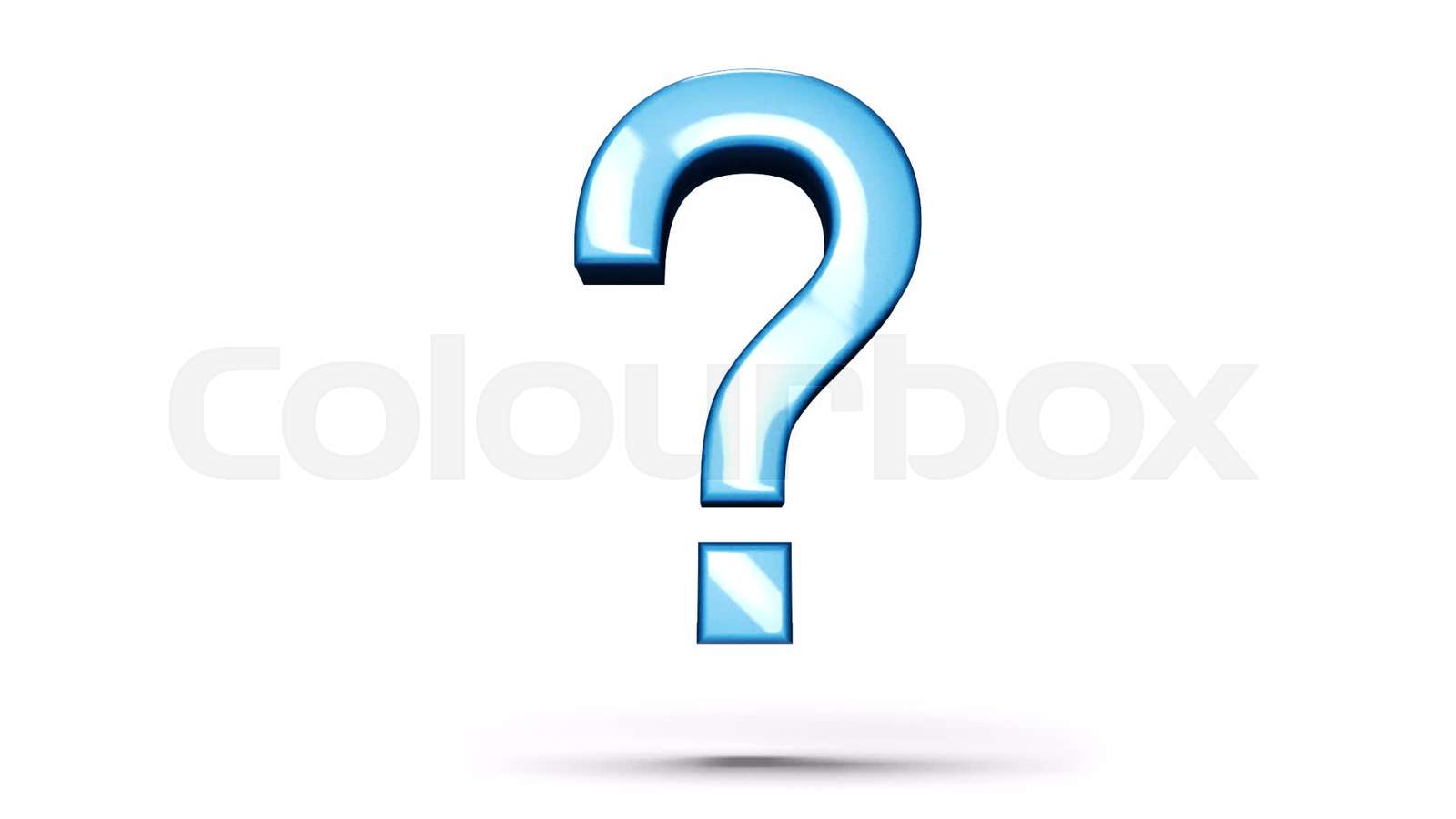 Question Mark Bouncing Up and Down Stock video Colourbox