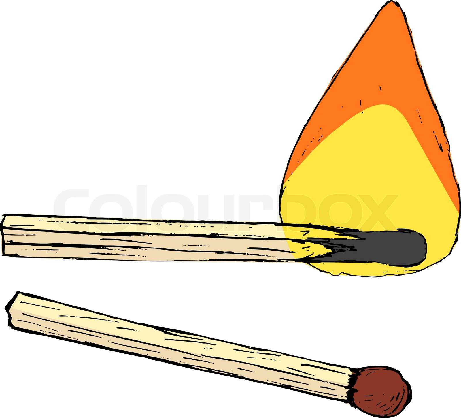 MatchSticks StockVektor Colourbox