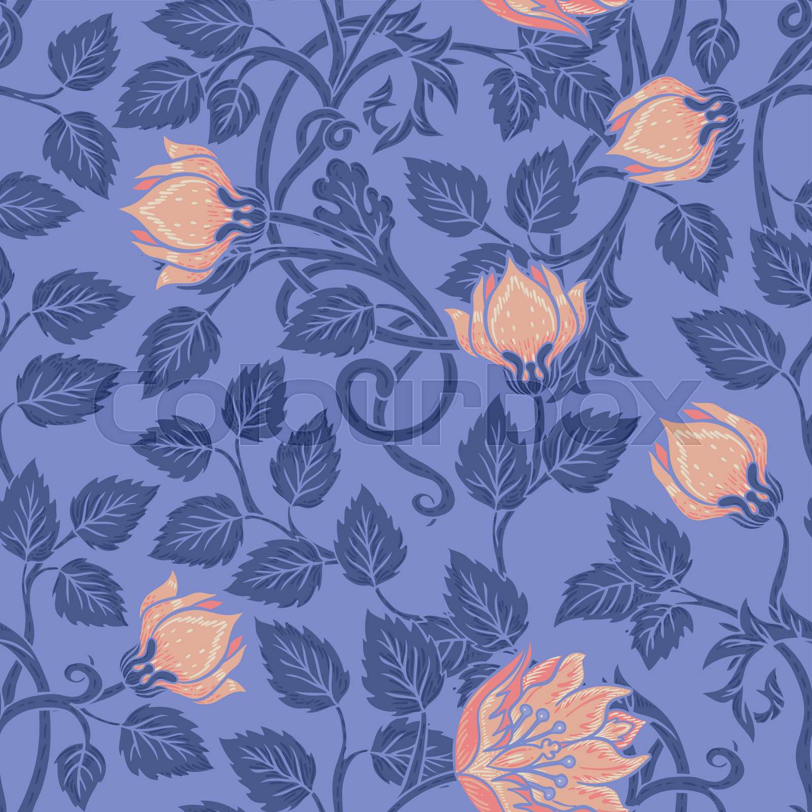 Floral vintage seamless pattern retro wallpapers Enchanted Vintage