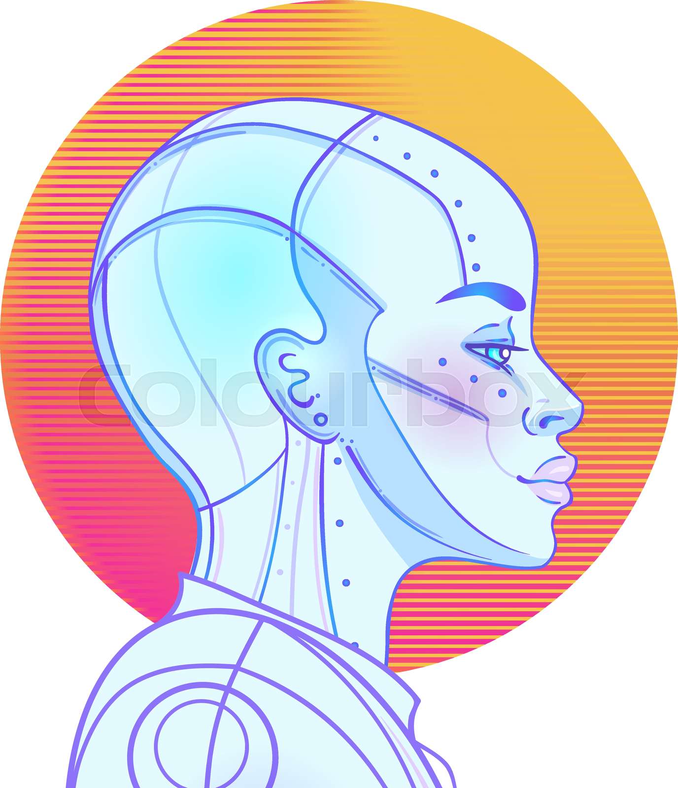 90s, robot, part | Stock vektor | Colourbox