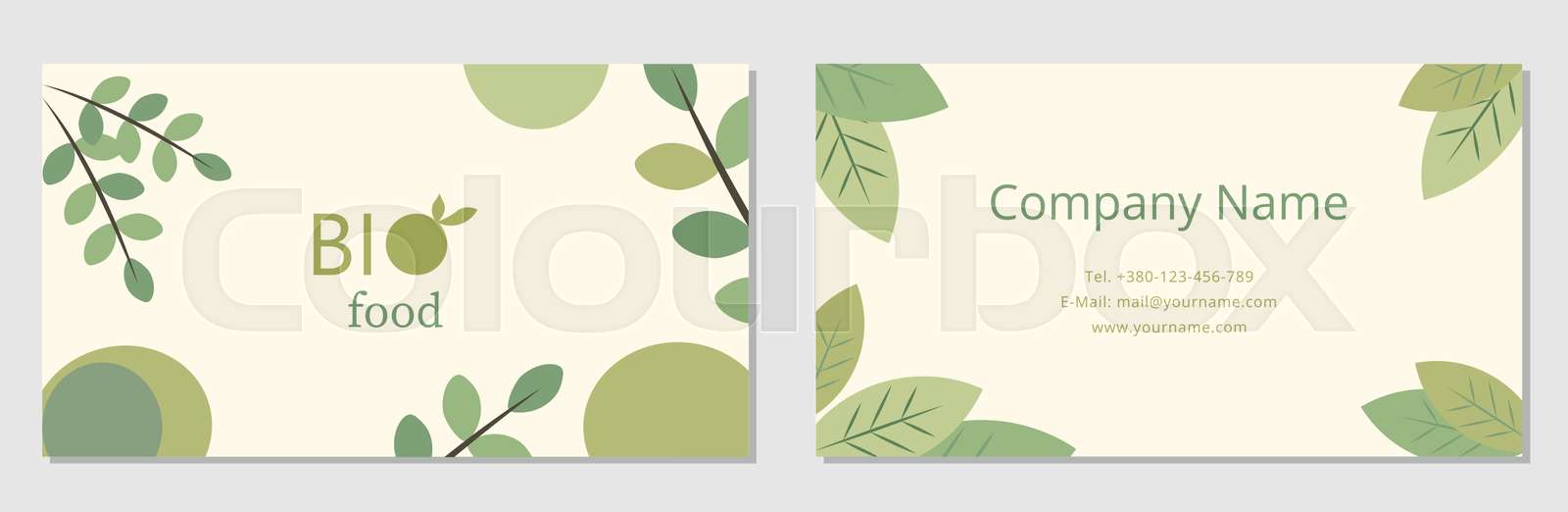 Business Card Template Stock Vector Colourbox Business Card Template Stock Vector Colourbox