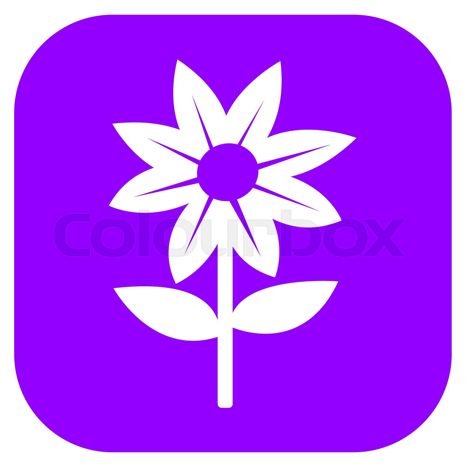 Flower icon flora sign symbol design Stock vector Colourbox