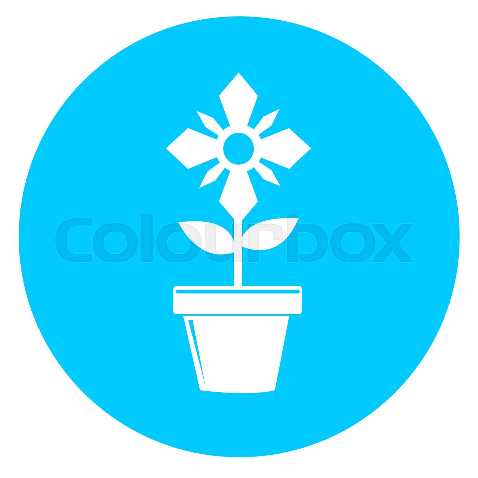 Flower icon flora sign symbol design Stock vector Colourbox