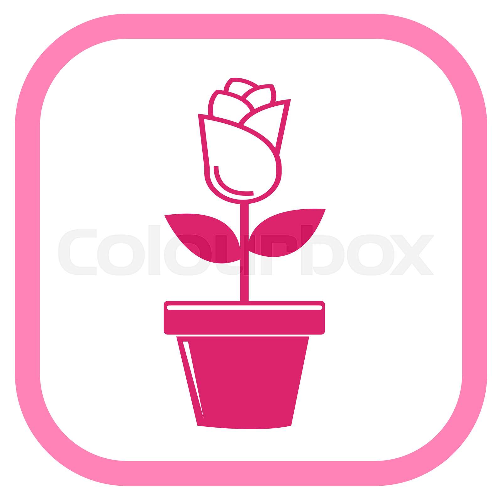 Flower icon flora sign symbol design Stock vector Colourbox