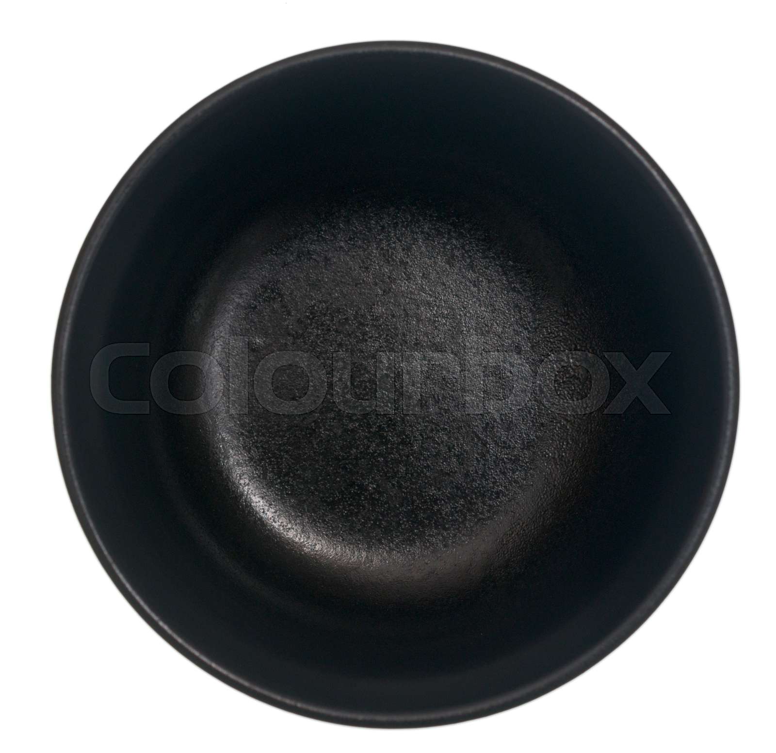 Black bowl Stock image Colourbox