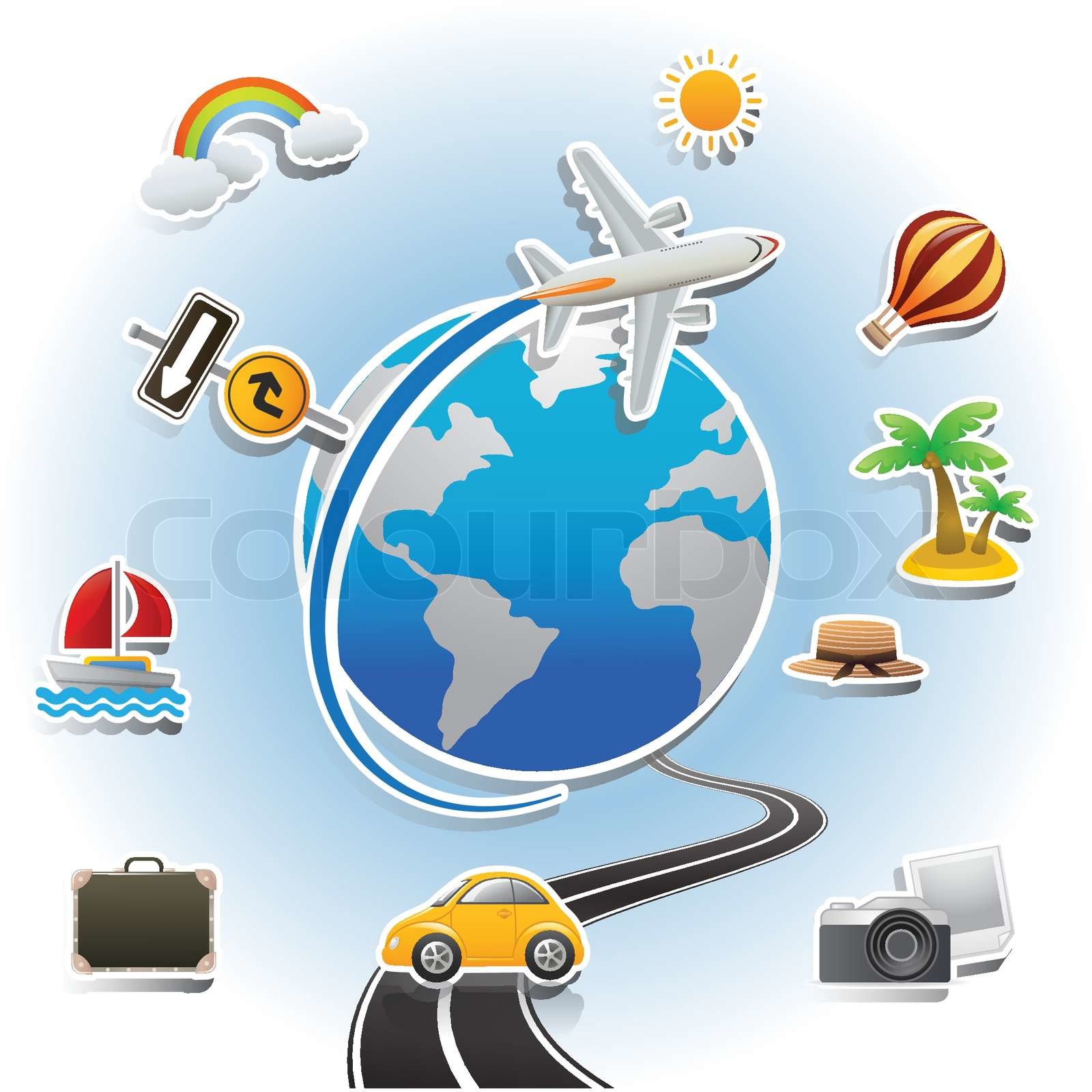 Travel icons symbol collection | Stock vector | Colourbox