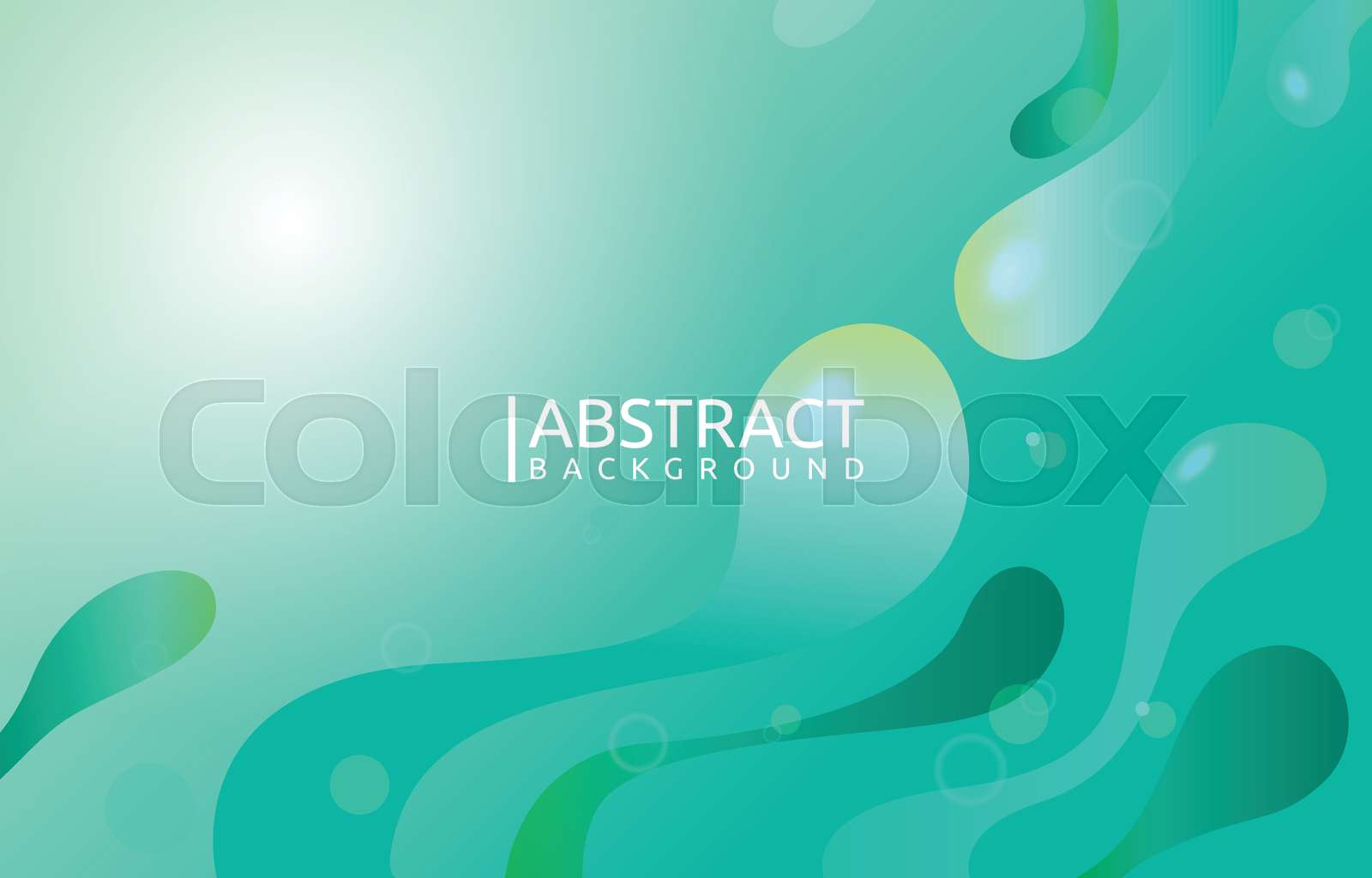 Bubble Wave Fluid Liquid Mint Green Turquoise Abstract Background