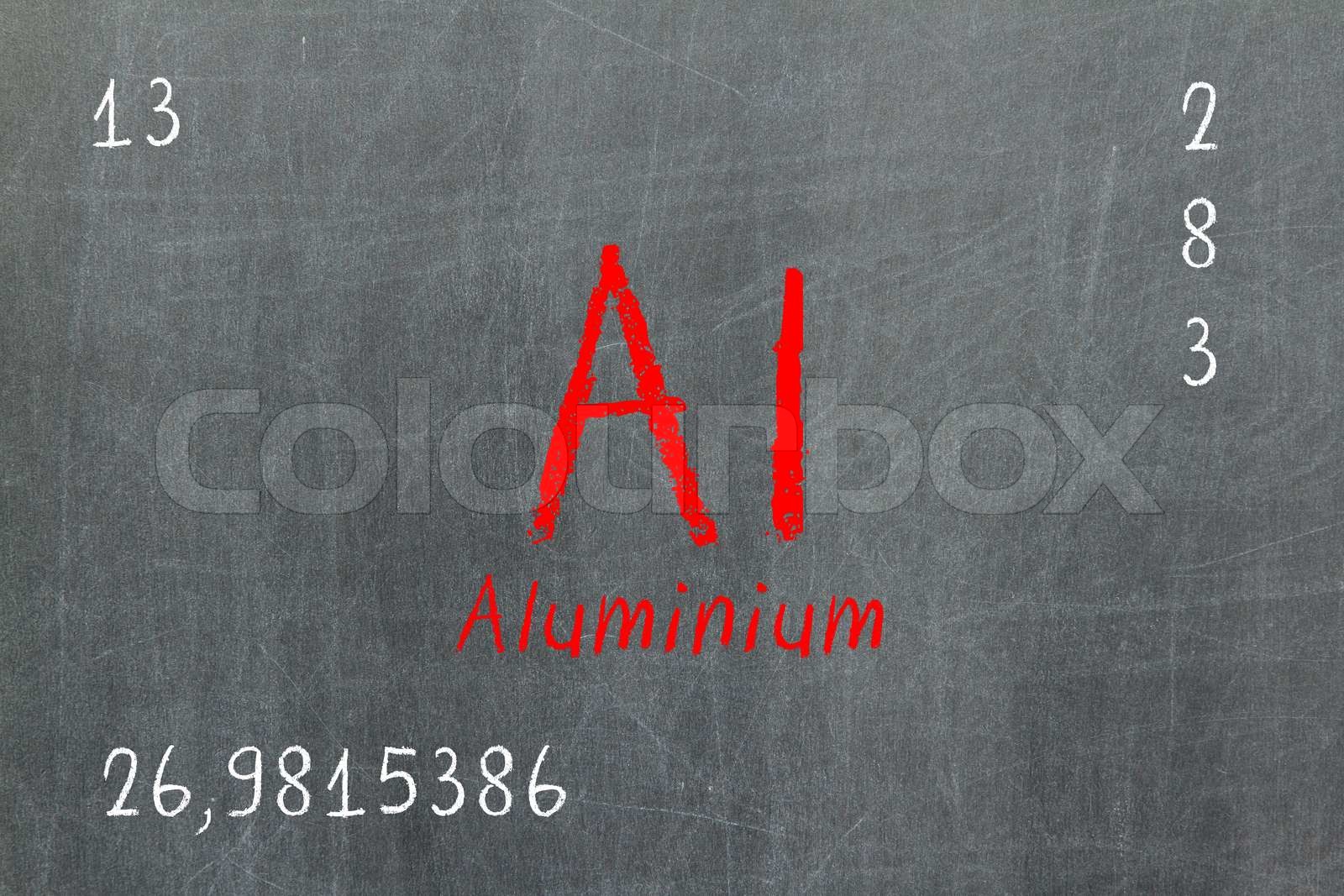 isoleret-tavle-med-periodiske-system-aluminium-stock-foto-colourbox