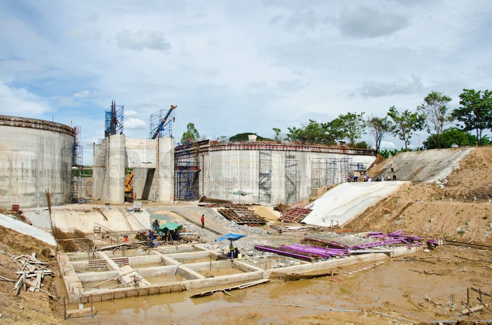 Baustelle Stock Bild Colourbox