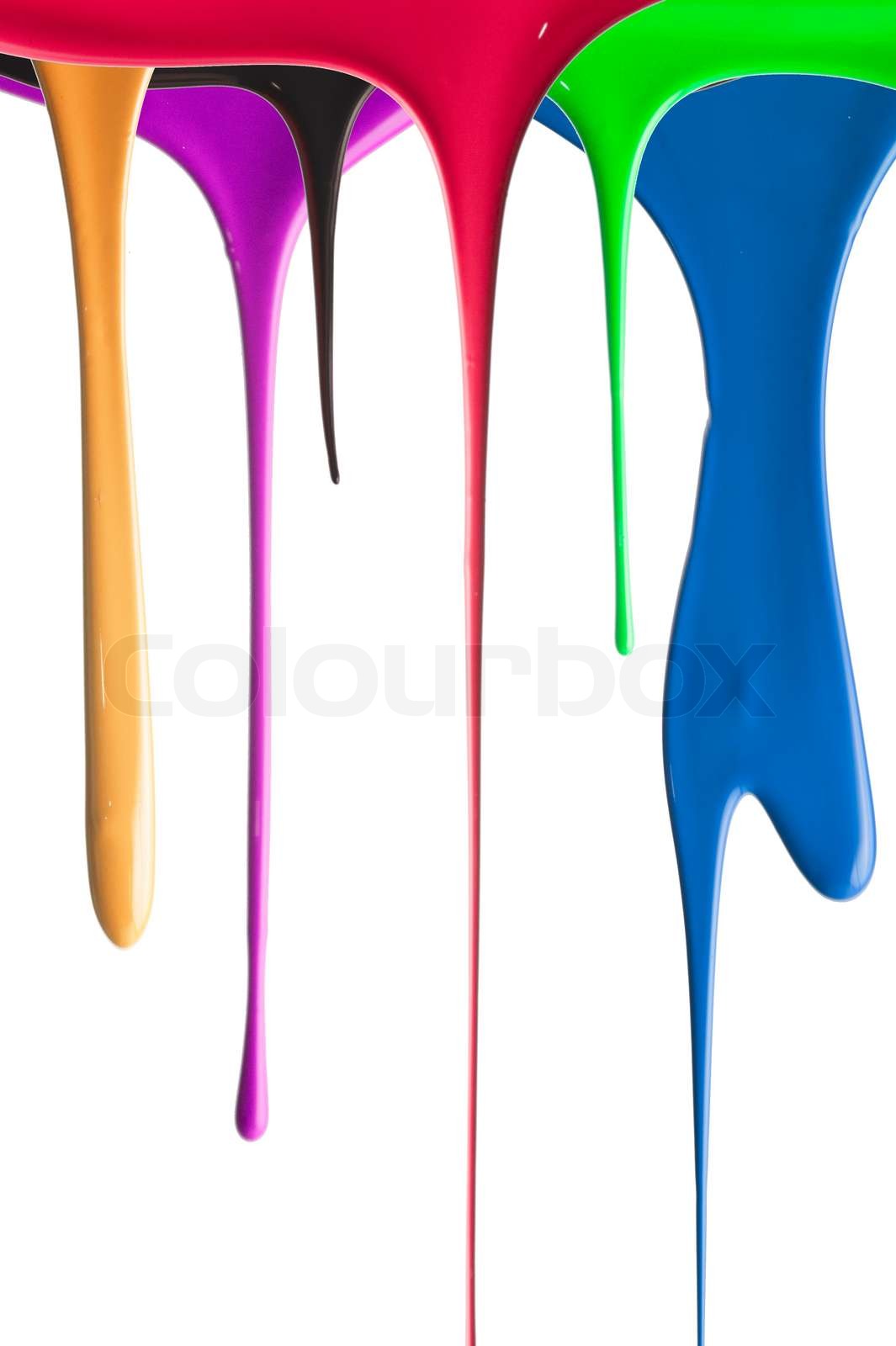 Paint Dripping Stock image Colourbox