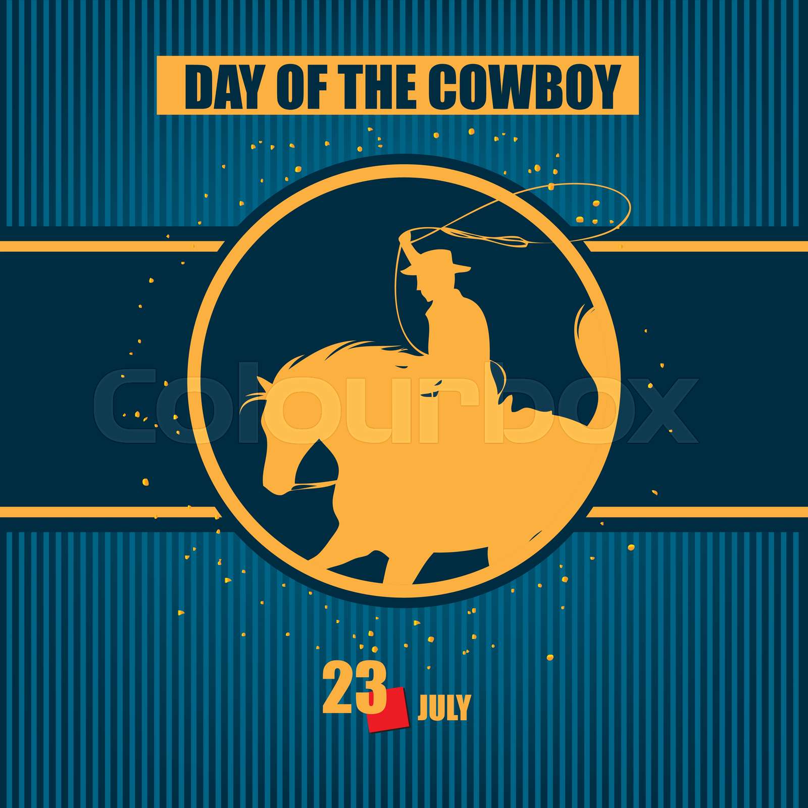 Happy Day of the Cowboy Stock vector Colourbox