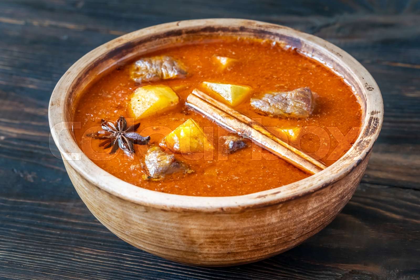 Bowl of Massaman curry | Stock image | Colourbox