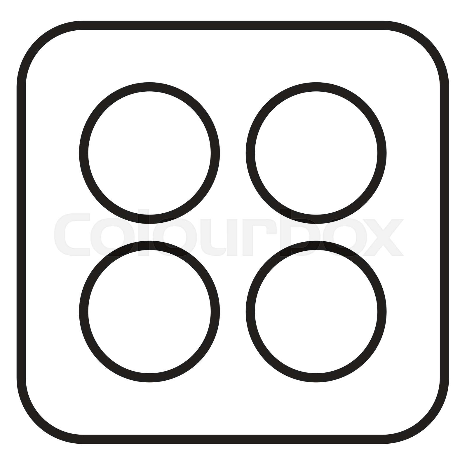 Menu icon sign symbol design stock vector colourbox