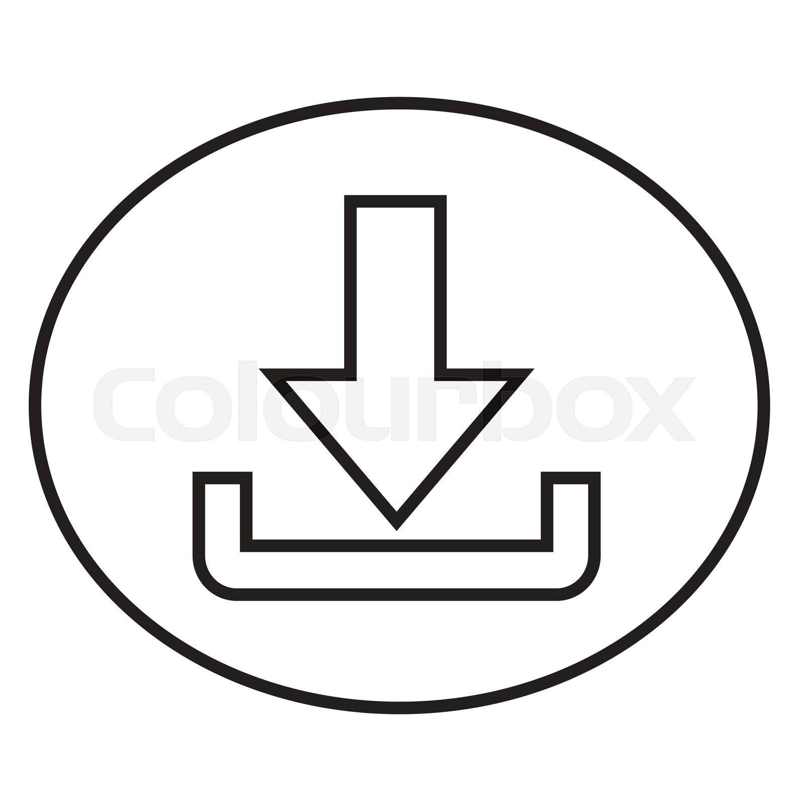 Download icon sign symbol design Stock vector Colourbox