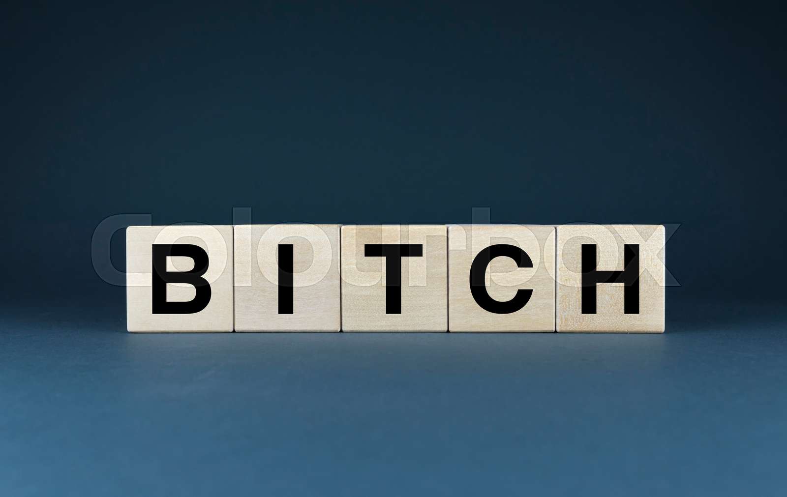 bitch-cubes-form-the-word-bitch-stock-image-colourbox