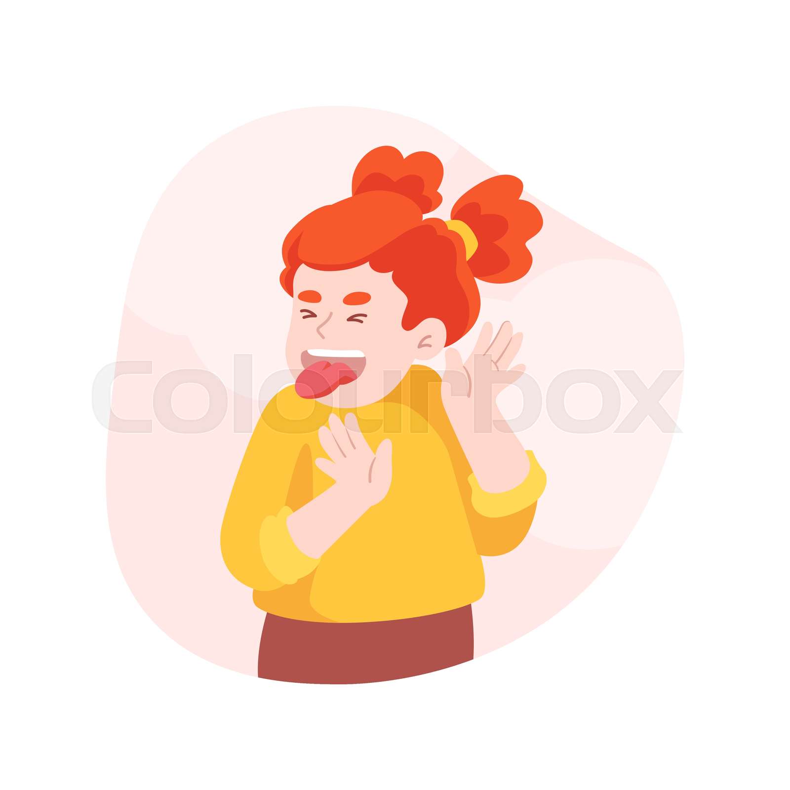 Disgust isolated cartoon vector illustration. | Stock vector | Colourbox