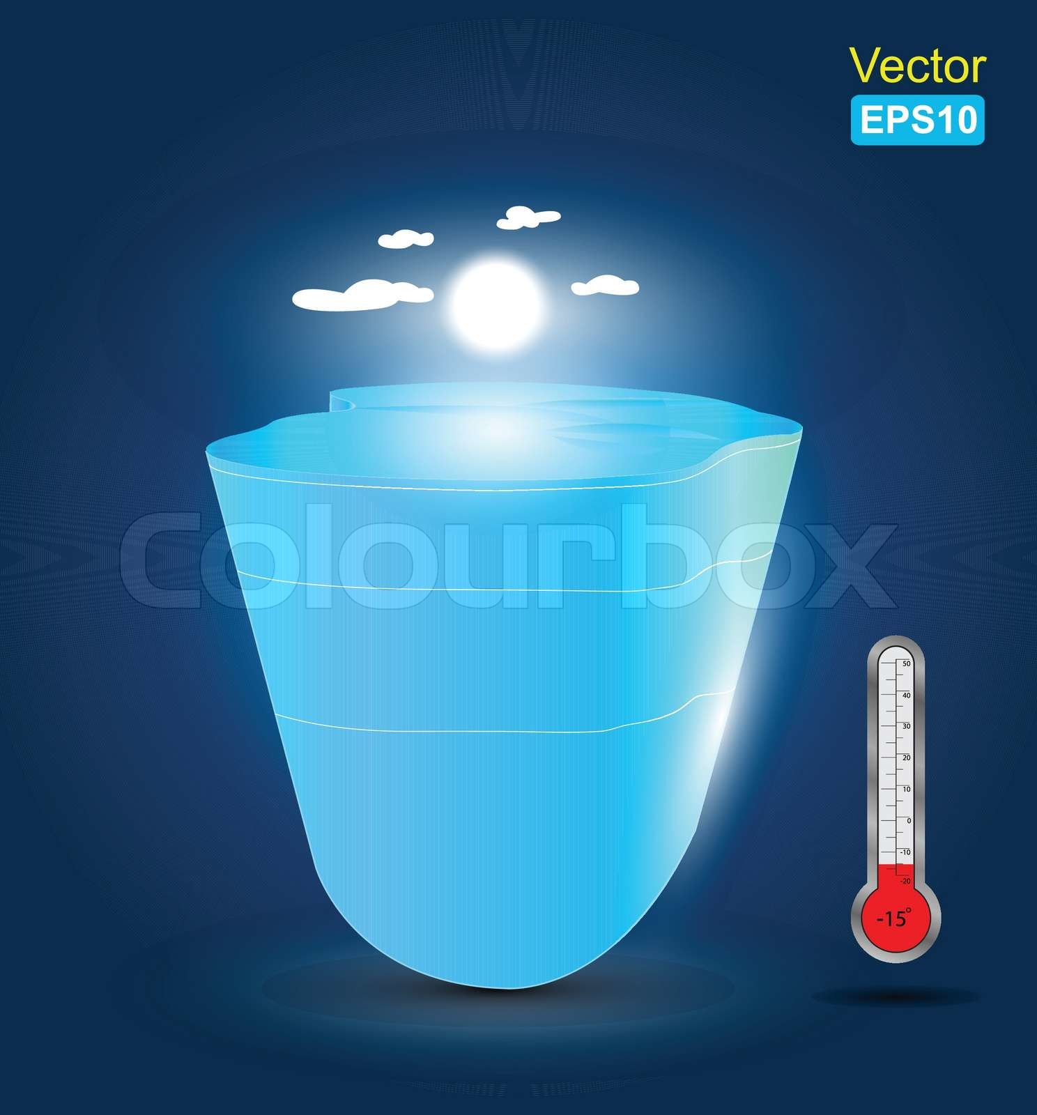 freeze climate | Stock vector | Colourbox