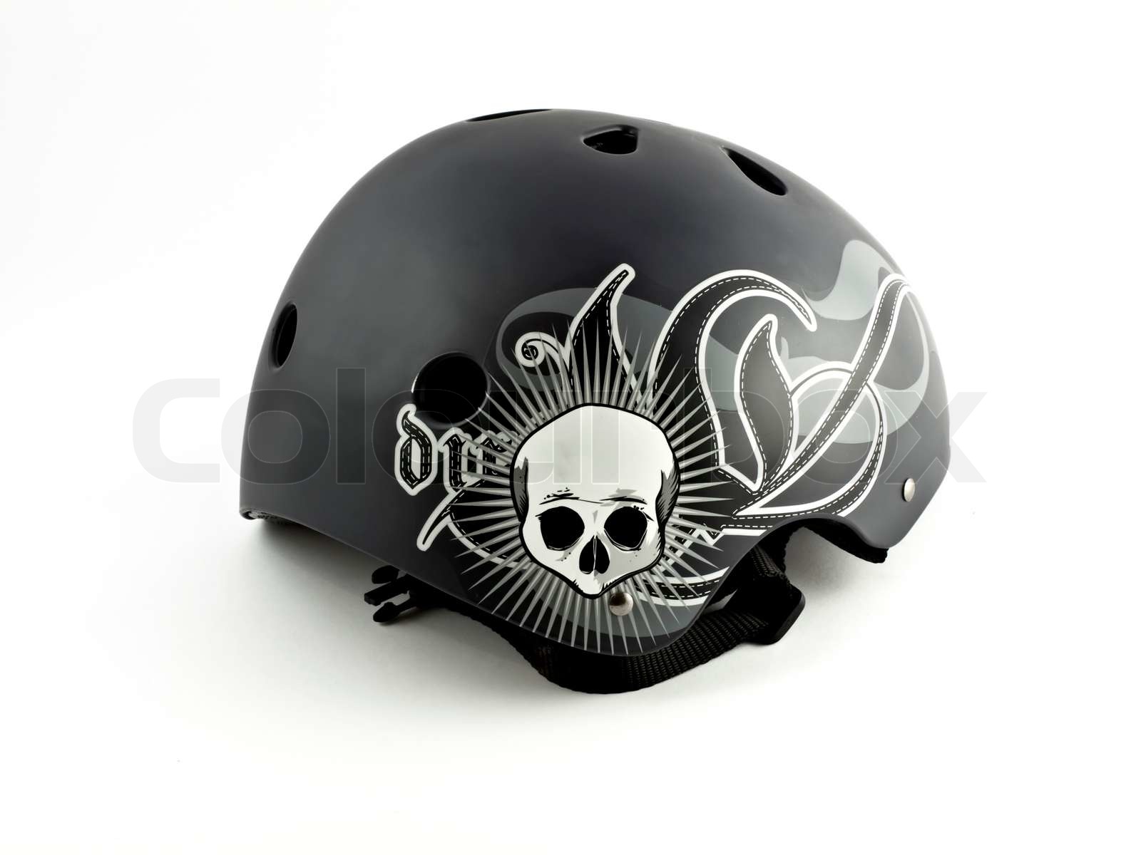 bmx bike helmet Stock image Colourbox