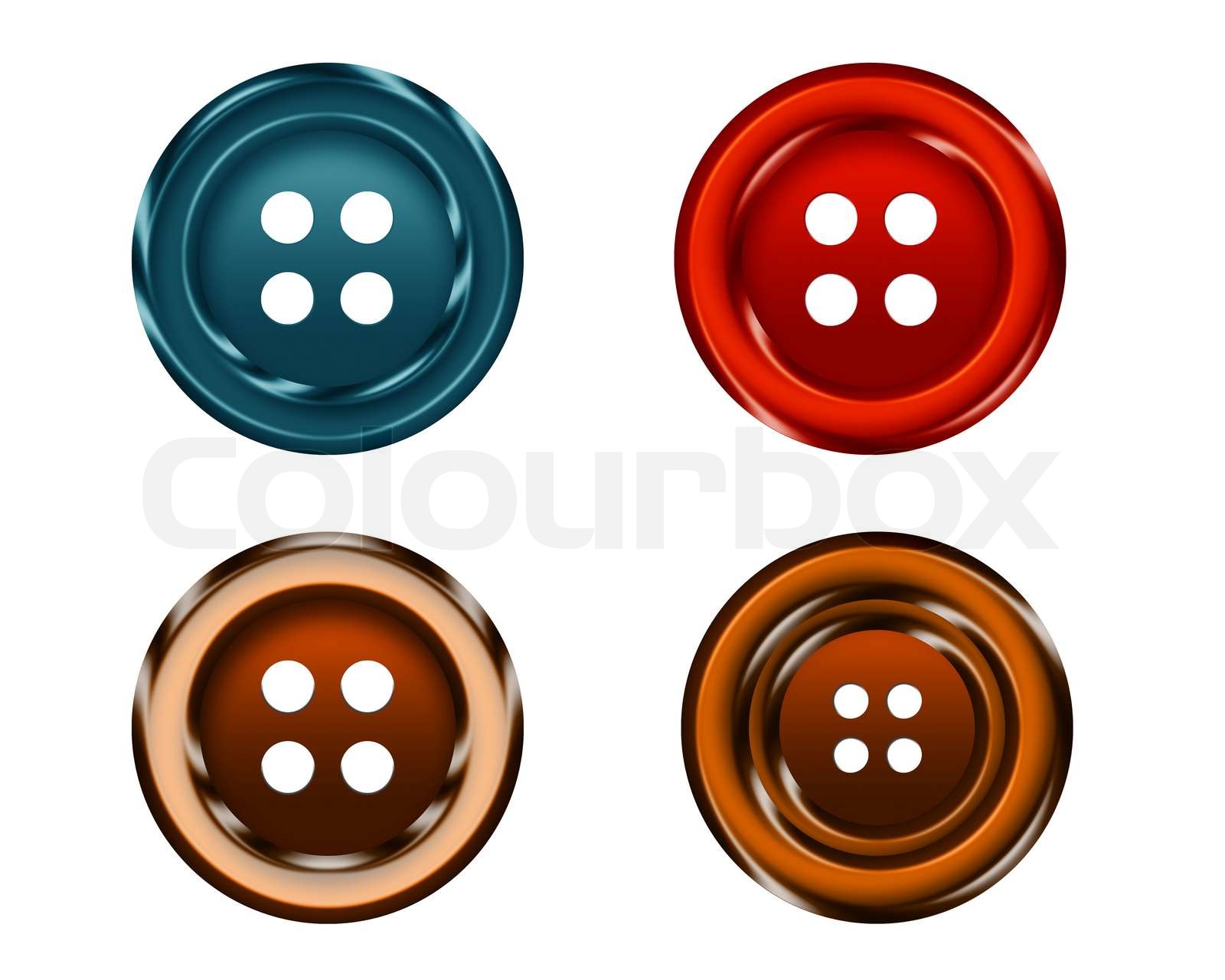 Cloth Buttons Stock Image Colourbox