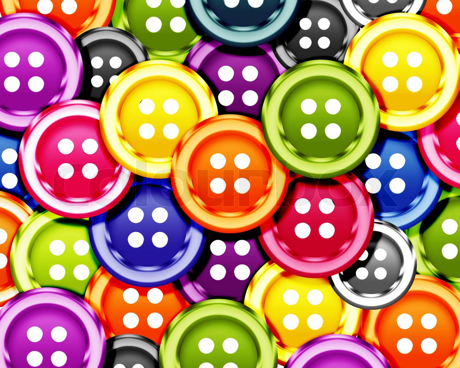 Cloth Buttons Stock Image Colourbox