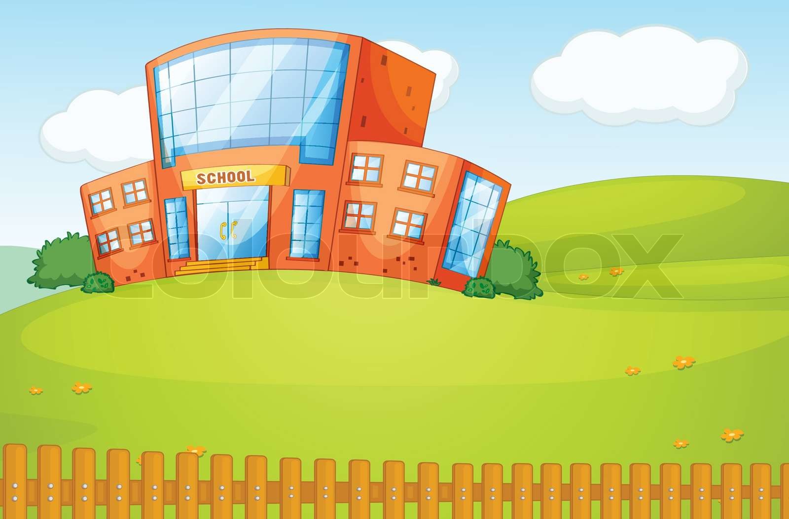 En skole | Stock vektor | Colourbox