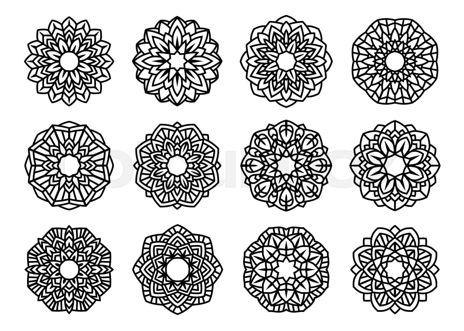 Mandala Lotus Dot Design