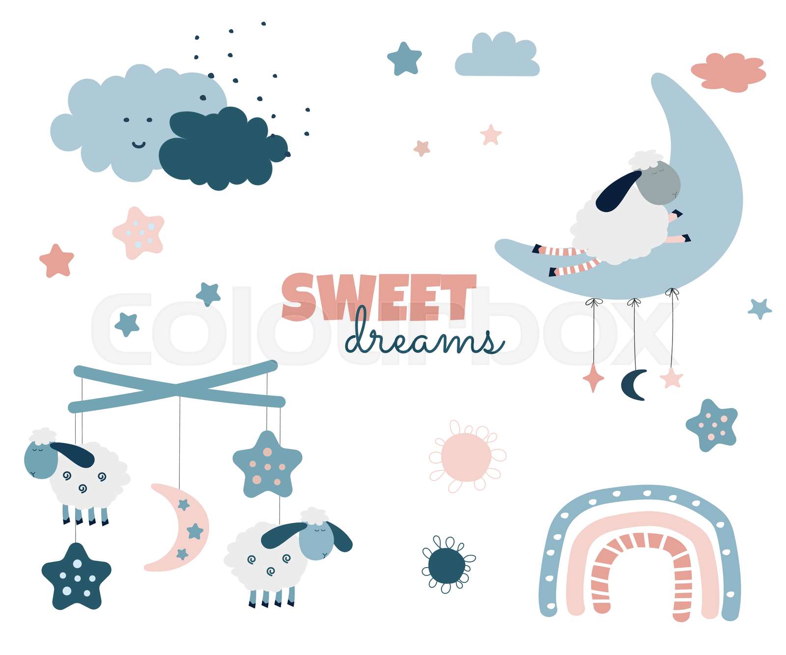Sweet dreams vector | Stock vector | Colourbox