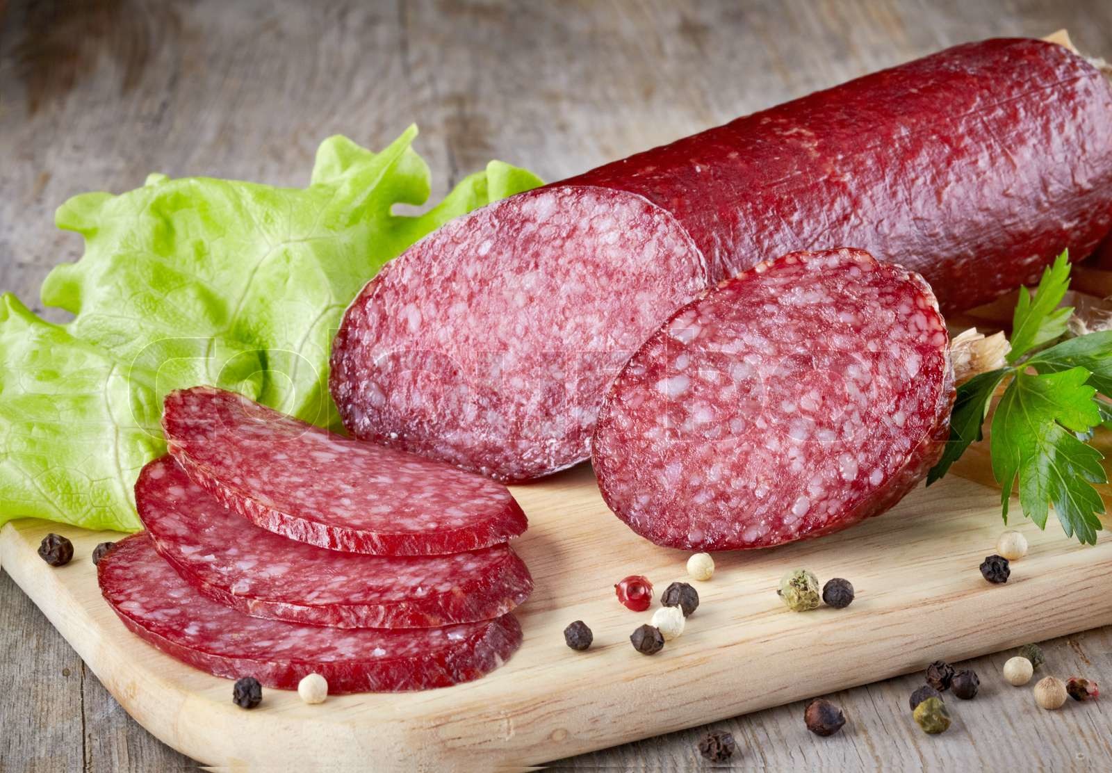 Salami Stock Bild Colourbox