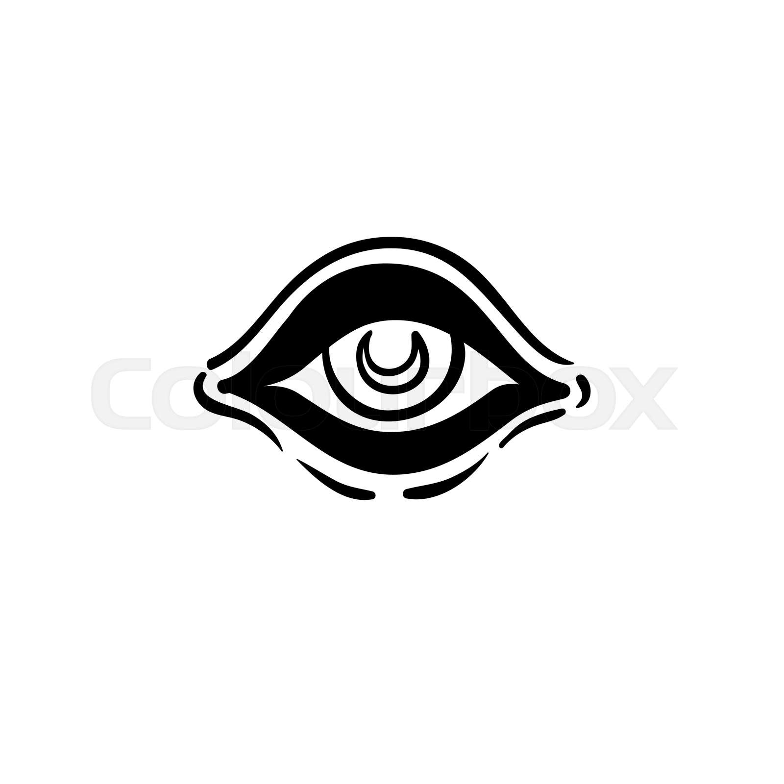 blackwork-tattoo-flash-eye-of-providence-masonic-symbol-all-seeing